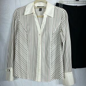 Alfani women’s long sleeve, button down shirt